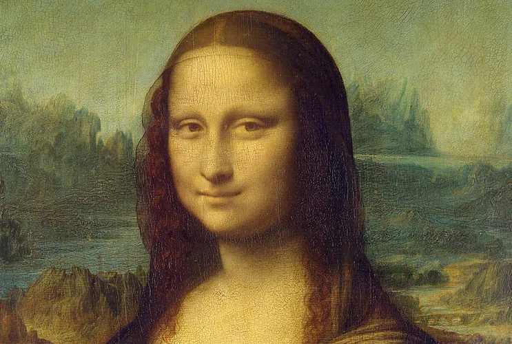 ortrait of the Mona Lisa painted by Leonardo da Vinci